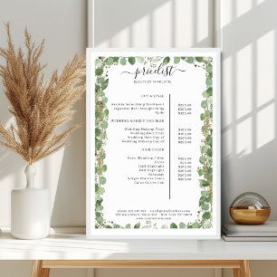 Salon de verdure Liste des prix Poster