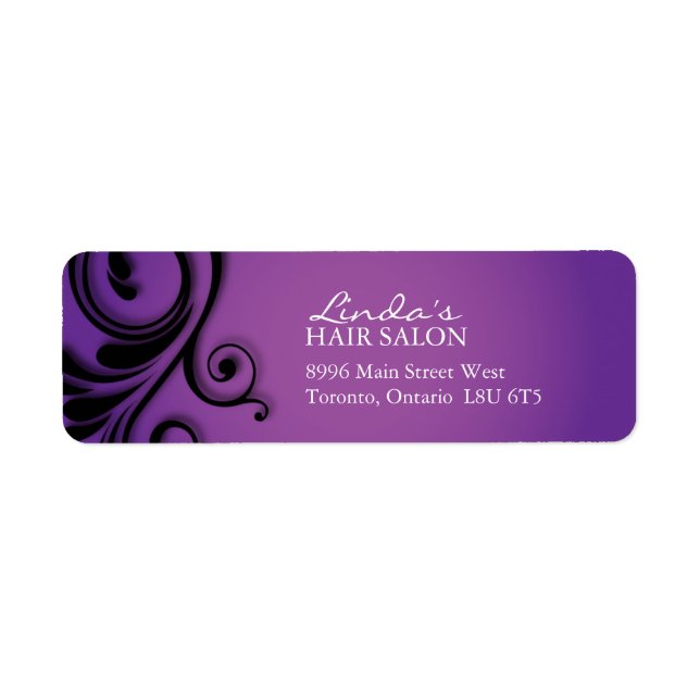 Salon des cheveux Étiquettes de adresse (Devant)