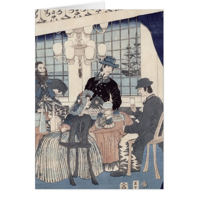Salon d'une maison des négociants étrangers à (Devant)