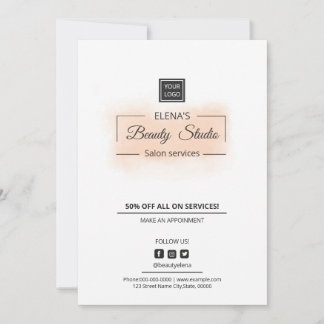 Salon et Spa Tarifs Modèle