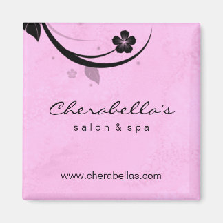 Salon Fridge Magnet Spa à eau vive rose