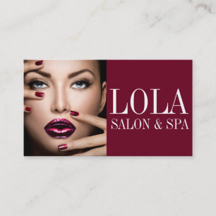 Salon moderne et maquillage Spa Carte de visite