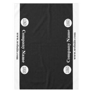 Salon Nappe Logo personnalisé Commerce Noir