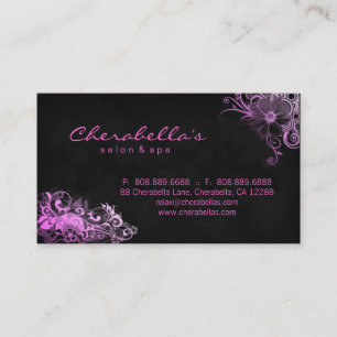 Salon Rendez-vous / Carte de visite rose floral