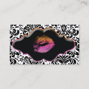 Salon Spa Carte de visite rose Orange Lièvres