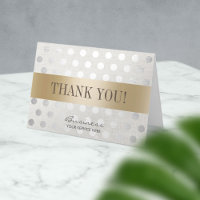 Salon Spa Gold & Silver Dots Business Merci