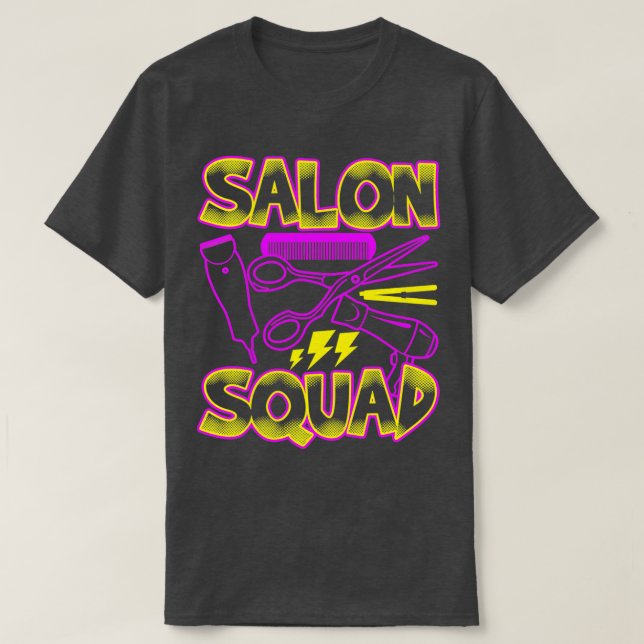 Salon Squad Drôle Coiffure Classique TShirt (Design devant)