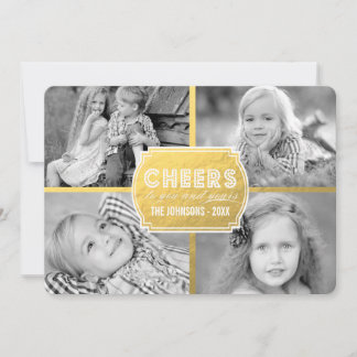Salons Gold Collage | Carte photo de vacances