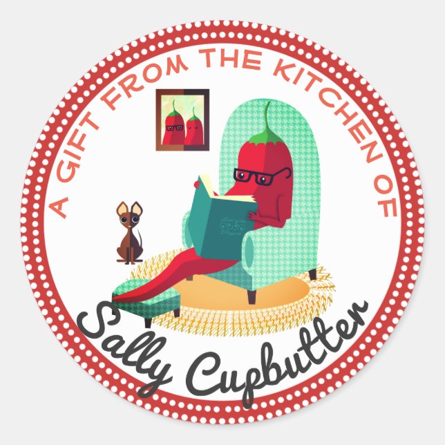 Salsa de piment de la cuisine de sticker (Devant)