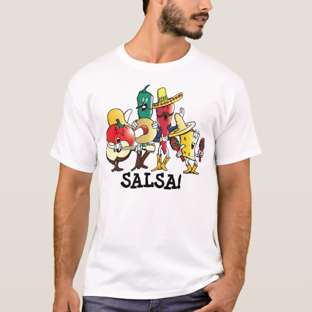 Salsa ! T-shirt mexicain Cinco De Mayo de mariachi (Devant)