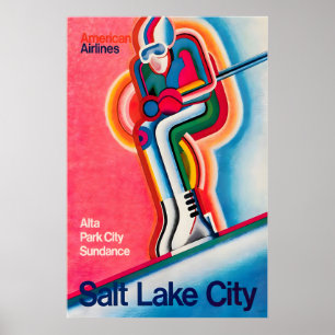 Salt Lake City Art Utah Impression Voyage Américai