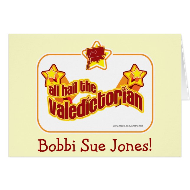 Saluez le Valedictorian (Devant horizontal)