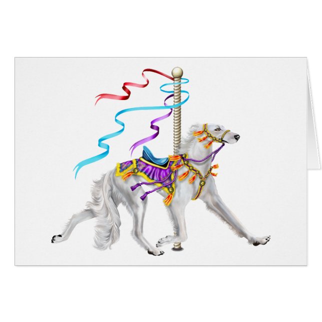 Saluki Carousel Blanc (Devant horizontal)