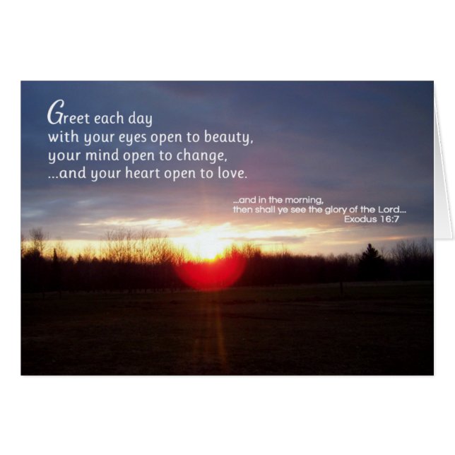 Salut, chaque jour... Religieux (Devant horizontal)