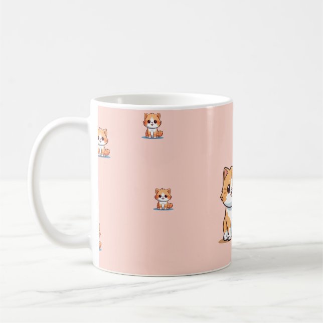 Salut Chéri – Design de Tasse Mignon Chat pour les (Gauche)