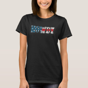 Salut Drapeau Américain Cowboy T-shirt Drôle Patri