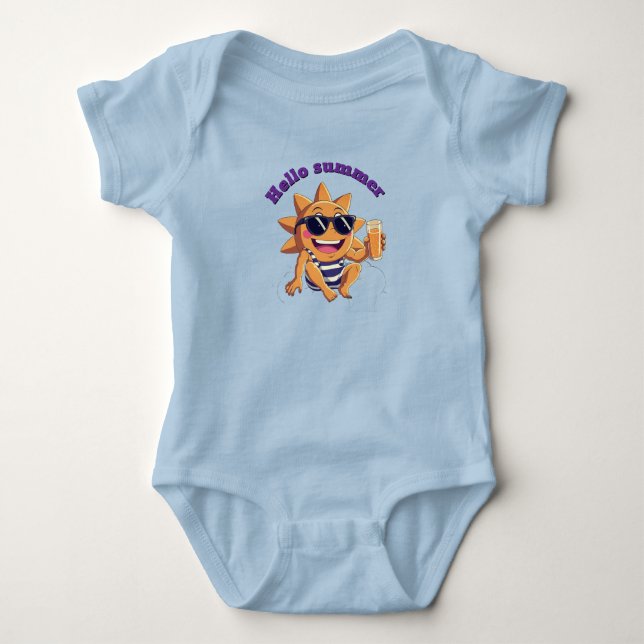 Salut été  body bébé (Devant)