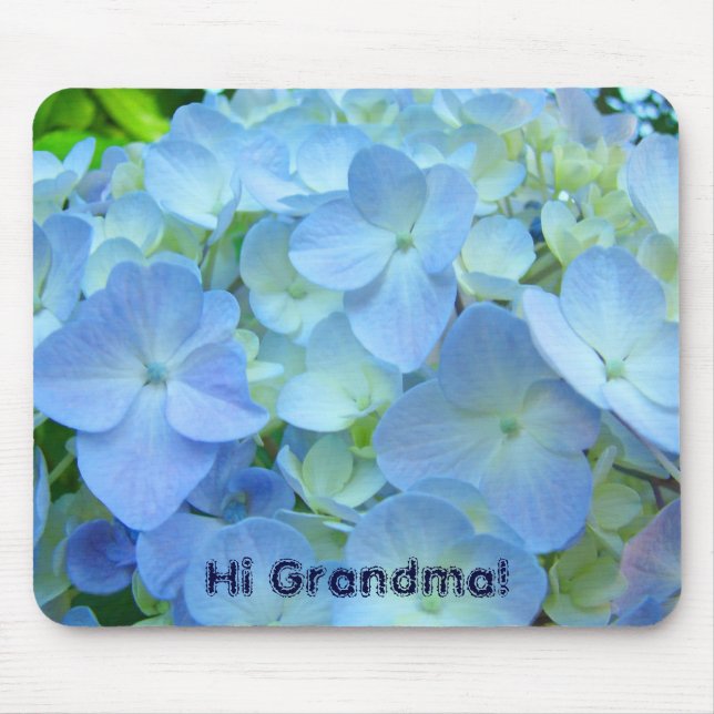 Salut Grand-mère ! cadeaux tapis de souris Fleurs  (Devant)