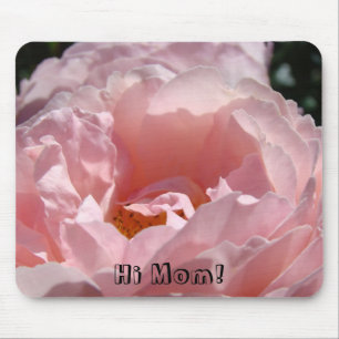Salut maman ! tapis de souris Jardin de fleurs Ros