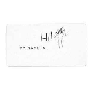 Salut Mon Nom Est Étiquette De Nom