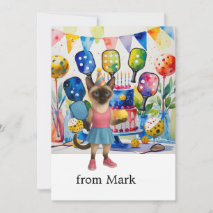 Salutation d'anniversaire de Pickleball