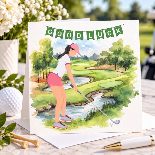 Salutation de golf balle de golf bonne chance pour (Créateur téléchargé)