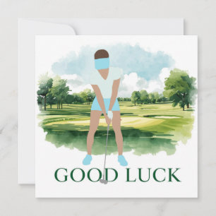 Salutation de golf balle de golf bonne chance pour