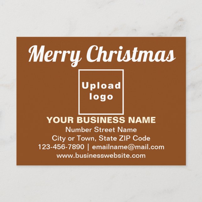Salutation de Noël d'affaires sur carte postale Br (Devant)