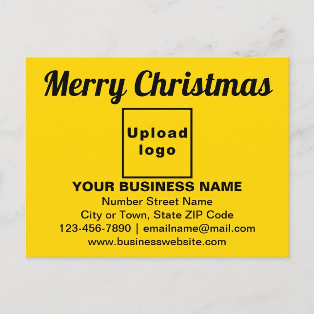 Salutation de Noël d'affaires sur carte postale ja (Devant)