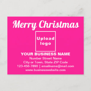 Salutation de Noël d'affaires sur carte postale ro