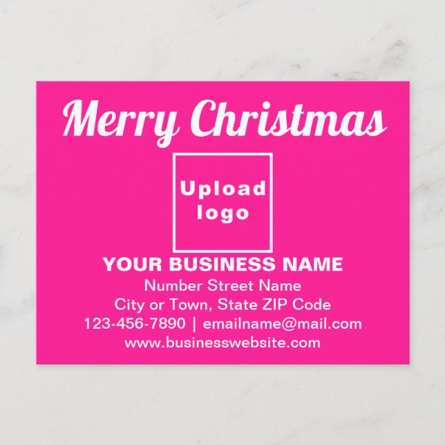 Salutation de Noël d'affaires sur carte postale ro (Devant)