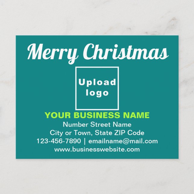 Salutation de Noël d'affaires sur carte postale ve (Devant)
