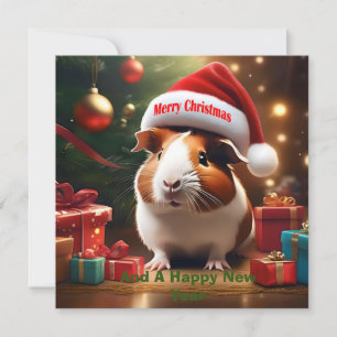 Salutation de Noël de porc de Guinée