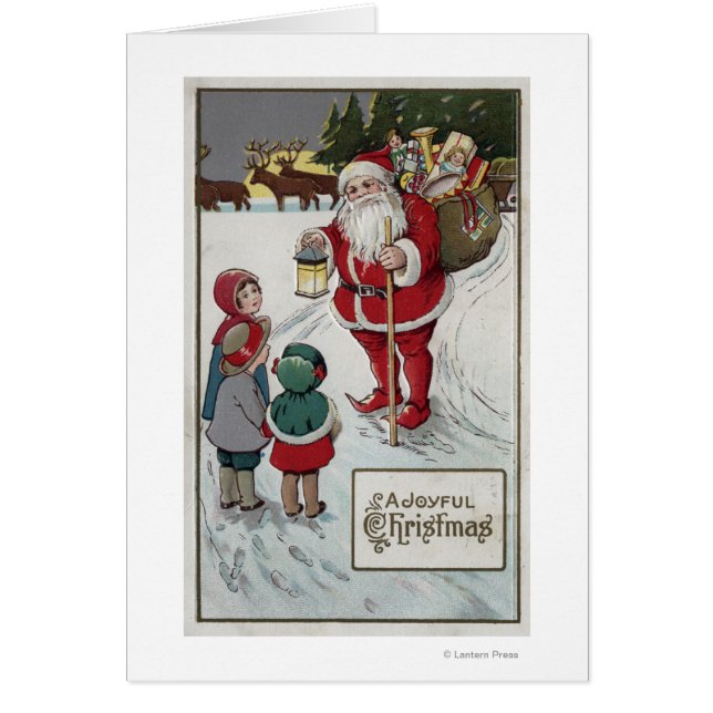 Salutation de NoëlSanta Parler aux enfants (Devant)