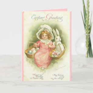 Salutation de Pâques vintage que vous faites carte