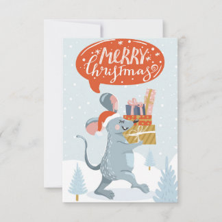 Salutation de souris mignonne