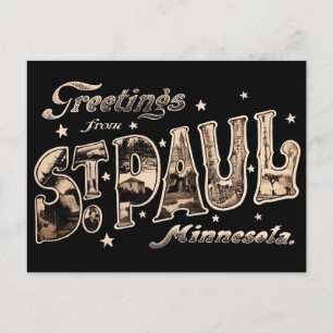 Salutation de St. Paul Minnesota Carte postale