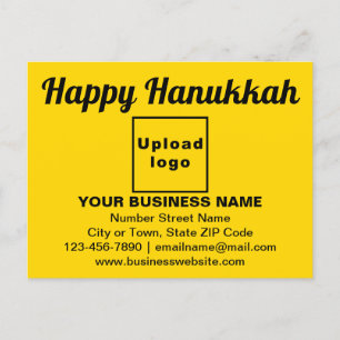 Salutation Hanoukka d'affaires sur carte postale j