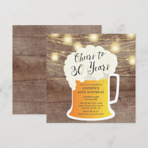 Salutations à 30 ans 30e anniversaire Invitation