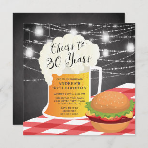 Salutations à 30 ans Anniversaire Invitation