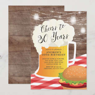 Salutations à 30 ans Anniversaire Invitation