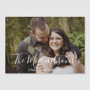 Salutations à une carte magnétique photo de jour d