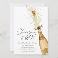 Salutations au 60e anniversaire Invitation