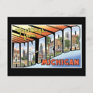 Salutations d'Ann Arbor, Michigan ! Carte postale