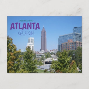 Salutations d'Atlanta Georga Carte postale panoram