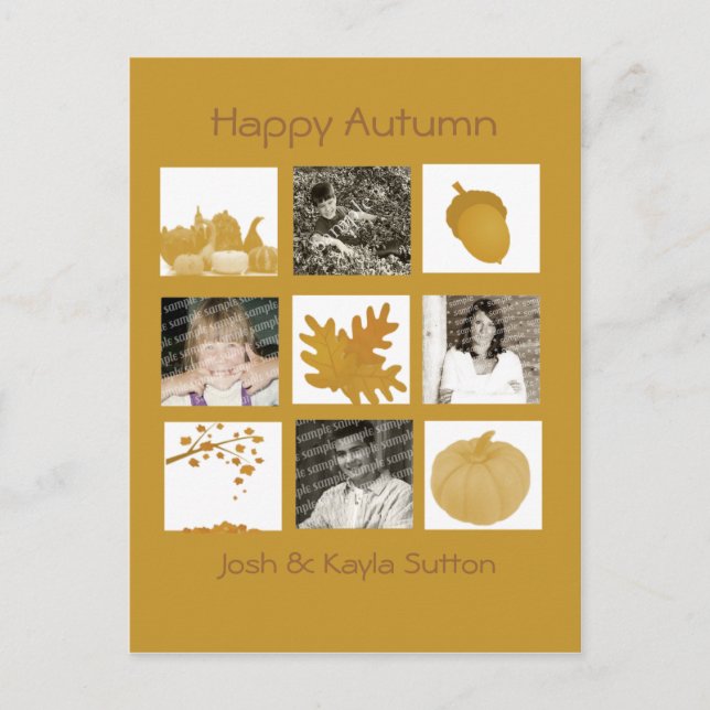 Salutations d'automne 4 Cartes photos (Devant)