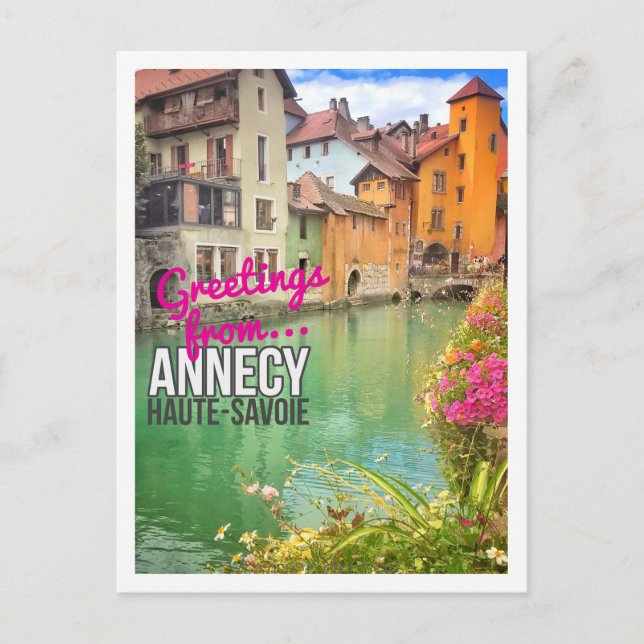Salutations de...Annecy - Carte postale (Devant)