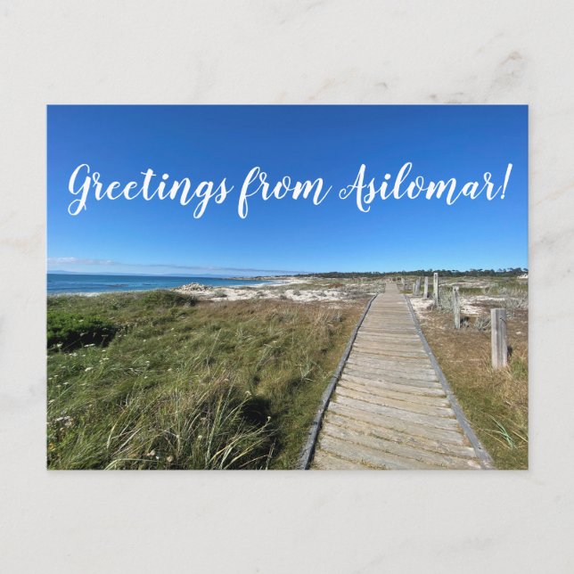 Salutations de Asilomar ! Carte postale (Devant)