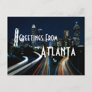 salutations de Atlanta georgia carte postale