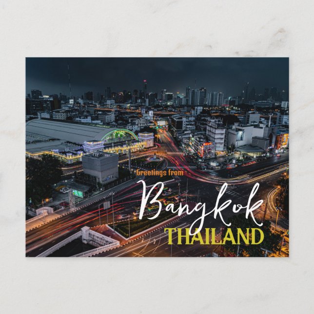 Salutations de Bangkok Thaïlande Carte postale  (Devant)
